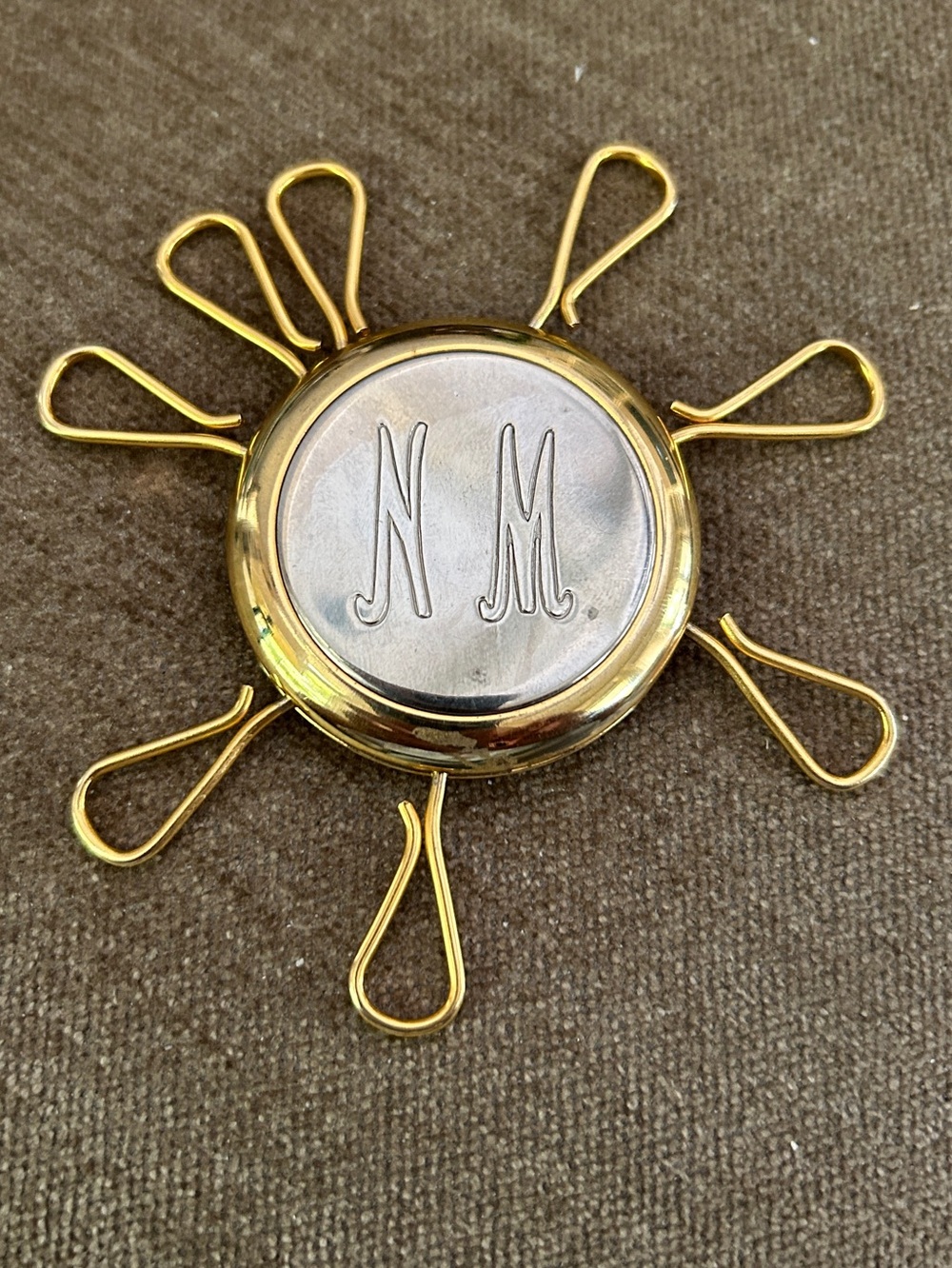 VTG Neiman Marcus Disc Shaped Key Holder